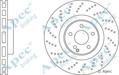 APEC BRAKING dsk2434 -  Тормозной диск